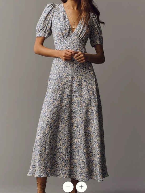 Reformation Dresses & Skirts - Reformation Naira Midi Dress Size 4 Blue Floral